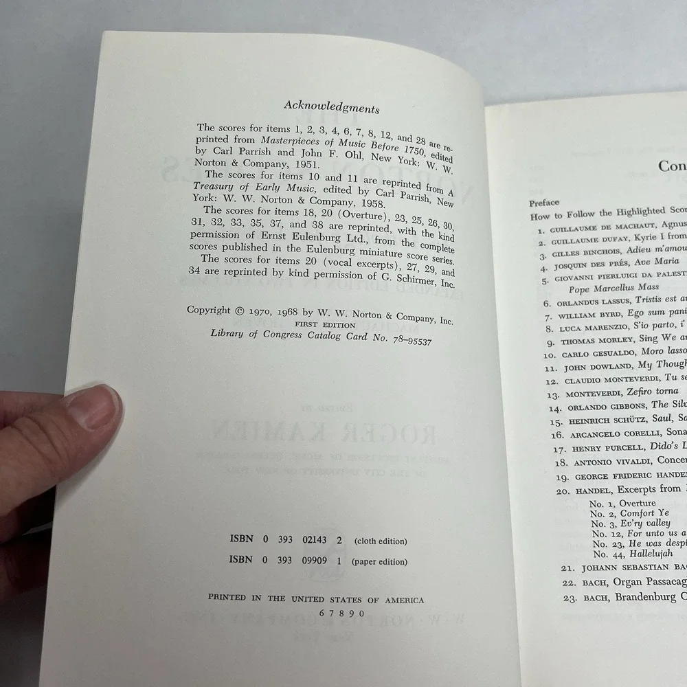 The Norton Scores An‎ Anthology for Listening Vol 1 Roger Kamien Bonus 200 Years